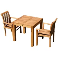 ASS Altenburger ALEOS. Teak Set: Gartengarnitur Bigfuss Tisch 80x80