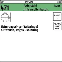 Reyher DIN 471 Sicherungsringe Federstahl 35 x 1,5 flZnnc