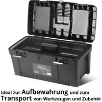 STAHLWERK Toolbox Set mit 4 leeren Werkzeugkisten blau