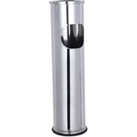 Mojawo XL Standaschenbecher Windaschenbecher Mülleimer Outdoor Chrom
