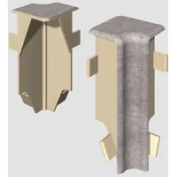 EGGER Innenecke Kubisch 6 cm Steingrau 2 Stück