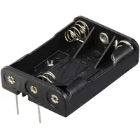 TRU Components TC-13220580 Batteriehalter 3x Micro (AAA) Kontaktpole (L