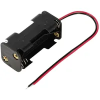 TRU Components TC-13220680 Batteriehalter 4x Micro (AAA) Kabel (L
