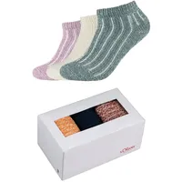 S.Oliver 3er Pack s.Oliver Hygge Rib Sneakersocken in Geschenkbox