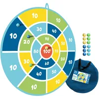 Alldoro 60061 XXL Dart-Scheibe, 1x Pop-up-Darts, 12x Klettbälle, 1x