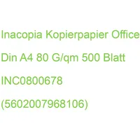 Inacopia Kopierpapier office DIN A4 80 g/qm 500 Blatt
