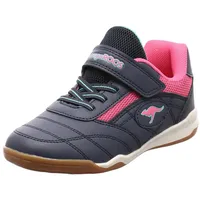 KangaROOS Backyard 2.0 EV Hallenturnschuh, dk Navy/Daisy pink, 32