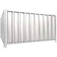 Schake Mobilzaun Trapez, Blechbeschichtung: rot / gelb, Höhe: 1,2