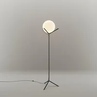 S.LUCE Stehleuchte Orb Poseidon mit Glaskugel 175cm