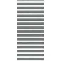 VidaXL Rollo Zebrarollo Dunkelgrau 110x200 cm Stoffbreite 105,9 cm