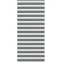 VidaXL Doppelrollo Zebrarollo 110 x 200 cm Dunkelgrau