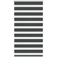 VidaXL Rollo Zebrarollo Schwarz 90x100 cm Stoffbreite 85,9 cm