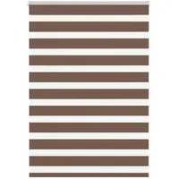VidaXL Doppelrollo Zebrarollo 95 x 150 cm Braun