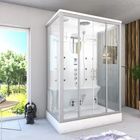 AcquaVapore Dusche Duschkabine D27-TH-EA Duschtempel Sauna 140x90 cm OHNE