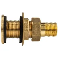 Tecuro Tankdurchführung Schottverschraubung mit 1 1/4 (5/4) Zoll Ag,