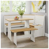 Hti-Living Sitzgruppe 3-teilig Marija Weiß