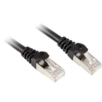 Sharkoon Patchkabel RJ45 Cat.6 SFTP - schwarz, 1 Meter