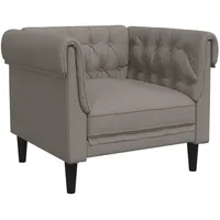 VidaXL Chesterfield-Sessel Taupe Stoff
