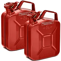 Bw BW® Kraftstoffkanister Metall Benzinkanister 2x 5 Liter Rot