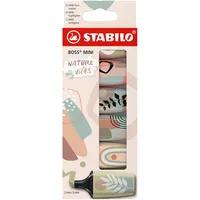 Stabilo BOSS MINI Naturevibes Textmarker farbsortiert, 6 Farben