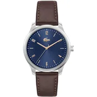 Lacoste Analog Quarzuhr für Herren Kollektion Lisbon mit Lederarmband