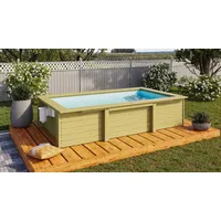 Karibu Massivholzpool Pool Triton Kesseldruckimprägniert 69 x 271 x