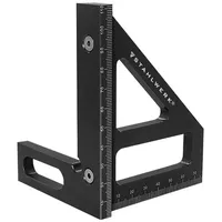 STAHLWERK Gehrungswinkel mit Anschlag 3D-Winkel Gehrungsdreieck Aluminium-Winkel