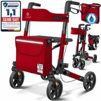 Kesser Rollator Gehwagen Gehhilfe klappbar Alu-Rollator Leicht Laufhilfe