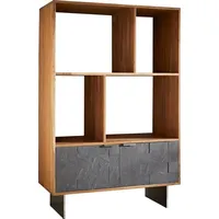 DeLife Regal Teele 90x130 cm Akazie Natur Schiefer 2