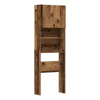 VidaXL Waschmaschinenschrank Altholz-Optik 64x24x190 cm Holzwerkstoff