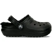 Crocs Unisex Kinder Classic Lined Clog T Clog, Black/Black,