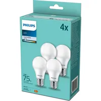 Philips LED Lampe E27 4er Set 75W 4000K