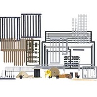 BUSCH US Baustellen-Set 5450 H0