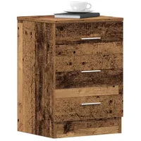VidaXL Nachttische 2 Stk. Altholz-Optik 38x35x55 cm Holzwerkstoff