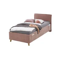 Deinbett Polsterbettgestell mit trendiger Kederumrahmung ¦ rosa/pink ¦ Maße