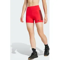 Adidas Damen Tight Optime 3-Streifen kurze, Leggings Pure Ruby