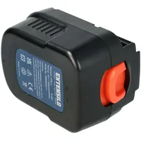 EXTENSILO Akku kompatibel mit Black & Decker BDID1202, CD1200SK,