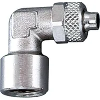 Riegler Winkel-Aufschraubverschraubung, G 1/4, für Schlauch 6/4, MS vern.