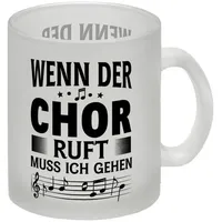 Speecheese Wenn der Chor ruft Glas Tasse Schwarz Modernes