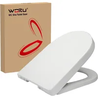 Woltu WC Sitz, Absenkautomatik, Kunststoff, Softclose Scharnier, Antibakteriell -