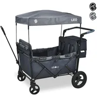 Fablekids Bollerwagen Leo X4Plus blau Hecktasche blau