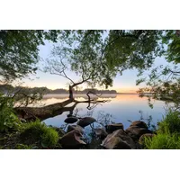 Papermoon Fototapete PAPERMOON "Photo-Art KELLER, SEEBLICK", bunt, B:3,5m L:2,6m,