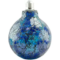 X4-LIFE LED-Mosaik-Kugel in Grün-Blau mit E27-Fassung G125 4W