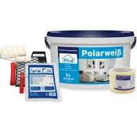 Plid plid® Polarweiss Innenfarbe Weiß matt - geruchsarme Wandfarbe
