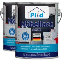 Plid Möbellack 5L Weiß Satin / Türenlack Holzlack Spielzeugfarbe