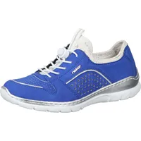 Rieker Komfort-Slipper in saphir/silber/weiss-silber | Gr.: 39