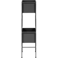 Beliani Pflanzenständer COTINUS Metall 20 cm Schwarz