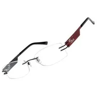 Fossil Brillengestell aus Metall Rot/Schwarz | Gr.: onesize