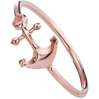 Cai CAÏ Fingerring 925/- Sterling Silber rotvergoldet Anker rot