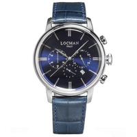 Locman Herrenuhr "1960 Chrono" in Blau | Gr.: onesize